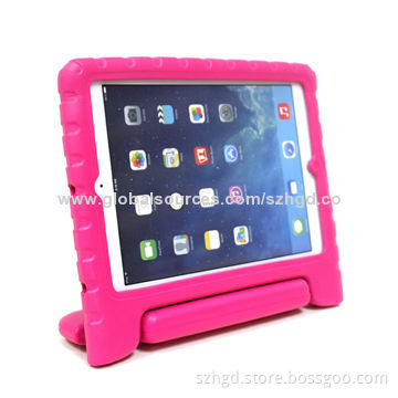 PU leather cover for iPad Air, Shockproof and Kids Friendly, Customized Logos and Colors are Welcome